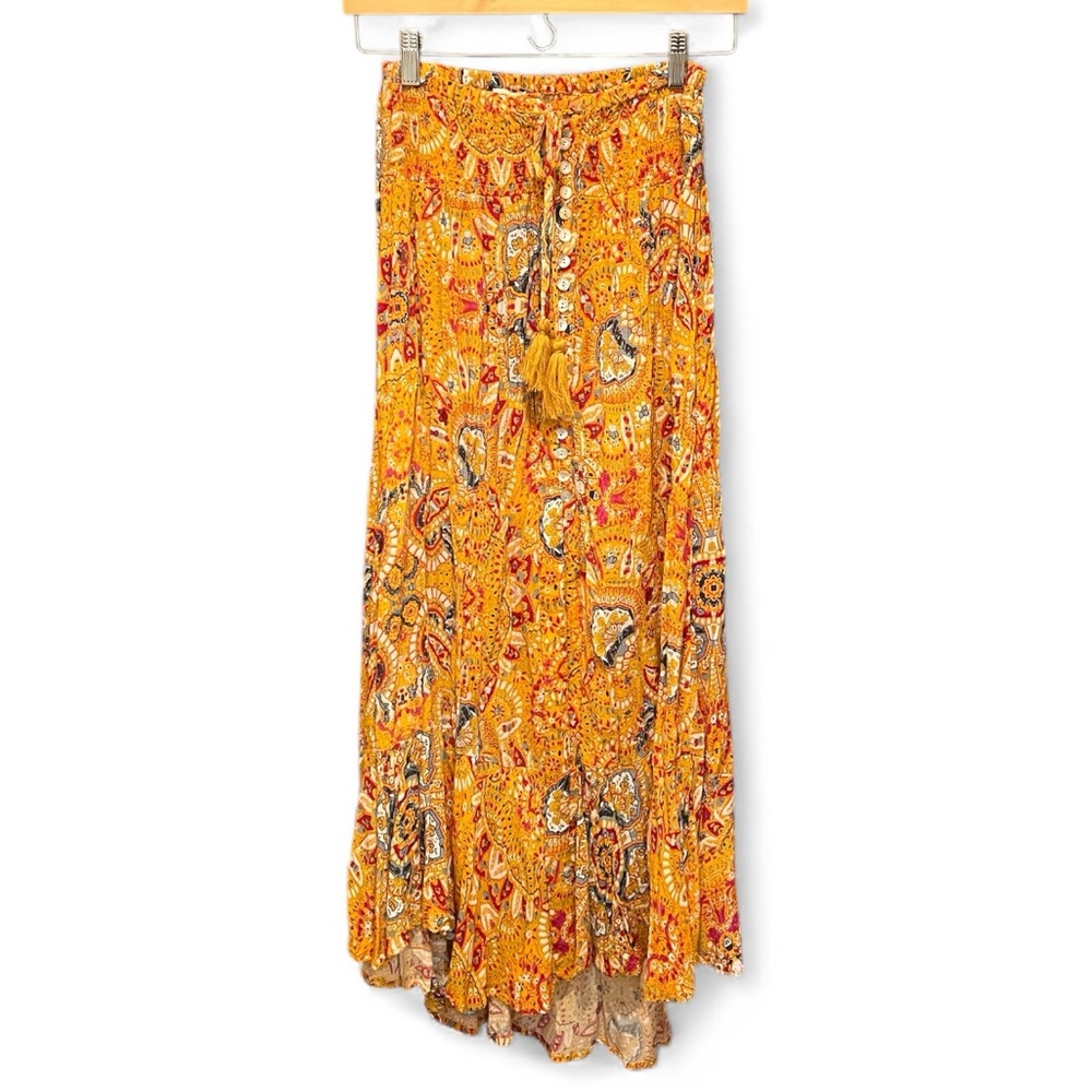 Boho Hippy Festival Mermaidcore Fairycore  Maxi Skirt